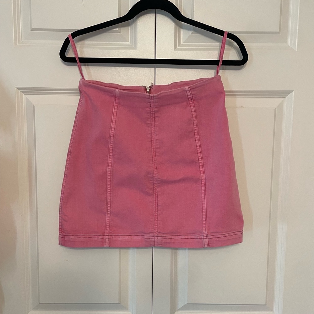 Free People Pink Mini Skirt